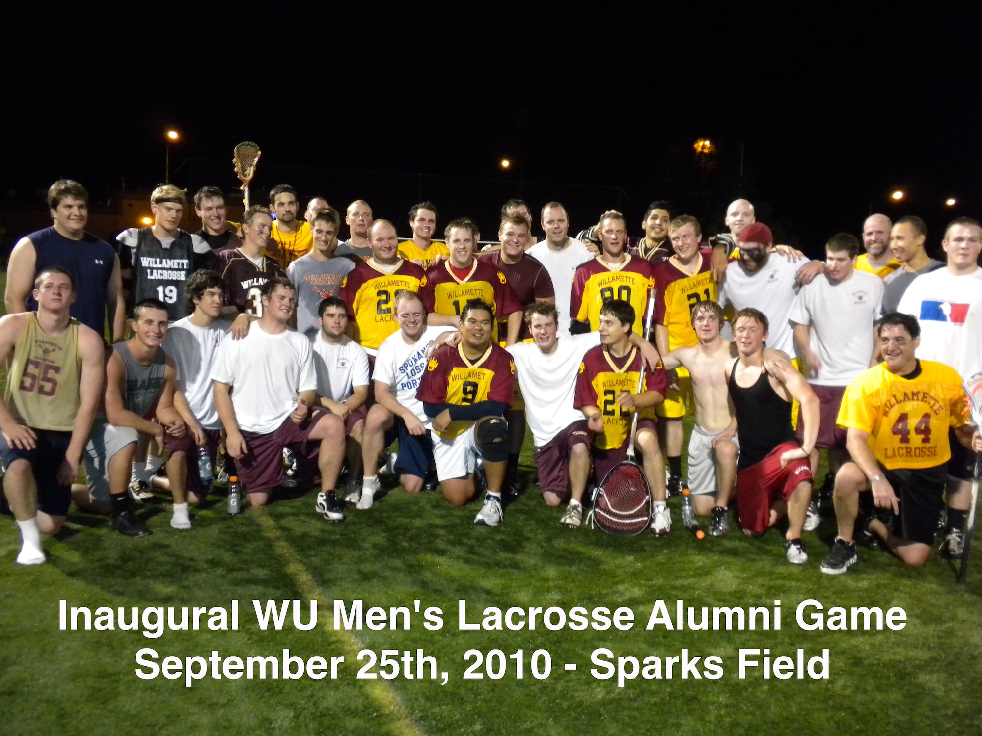 Alumni and playes at Inaugural Alumni Game in 2010