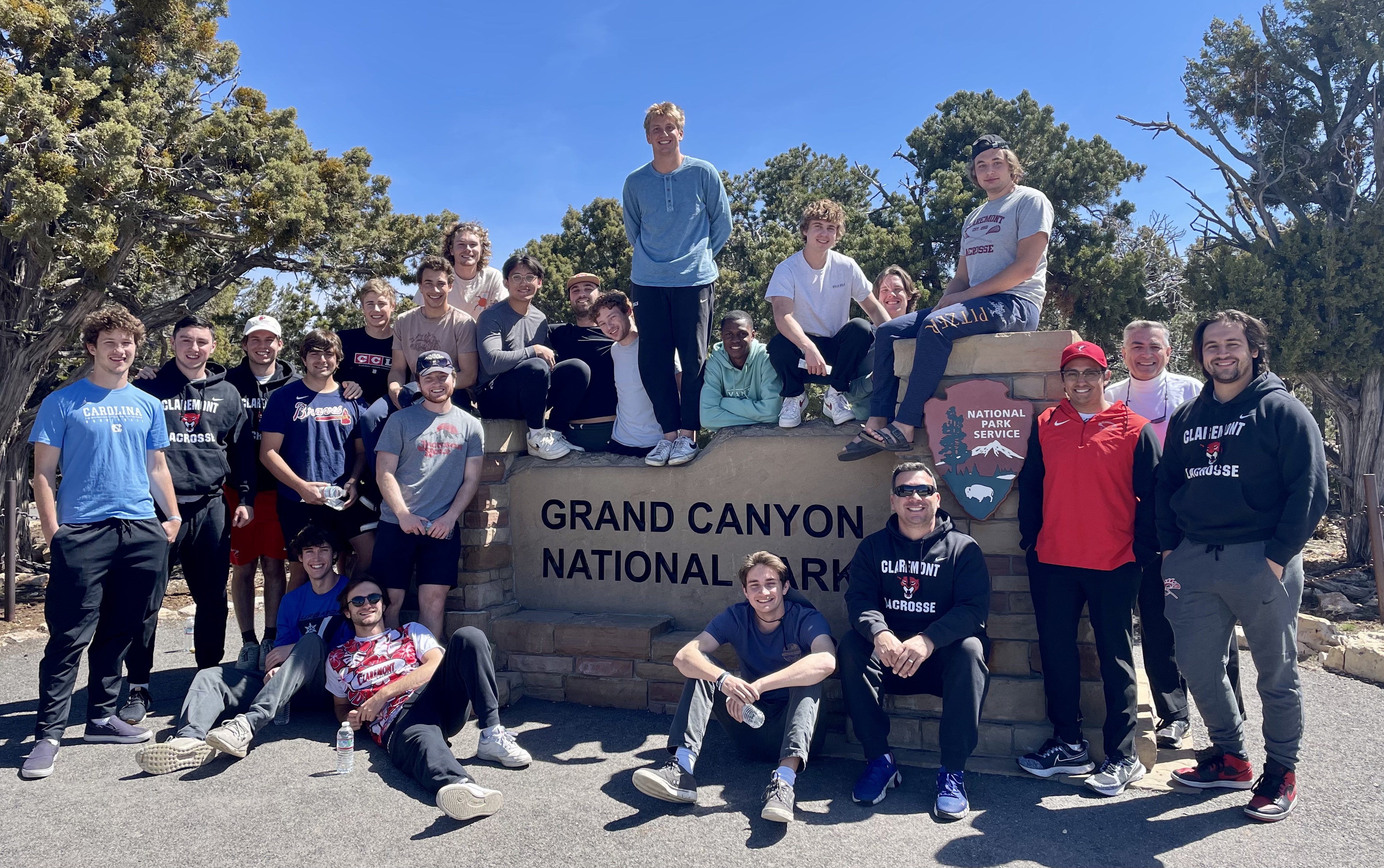 2023 team photo in front of Grand Canyon Park sign
