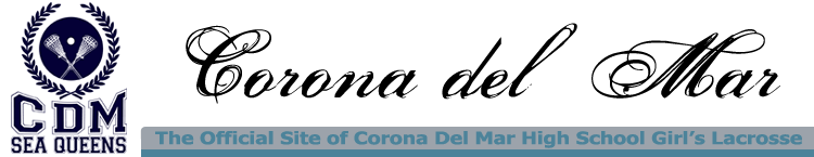 Corona Del Mar High School Girl's Lacrosse Logo